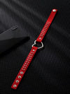 HeartRebel™ PU Leather Heart Choker – Punk Street Style Necklace