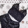 Women’s Sexy Lace Pajama Set | Sleeveless V-Neck Top & Shorts Nightwear