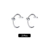 Saratily™ Stainless Steel Fake Lip & Nose Ring Set – No Piercing Needed