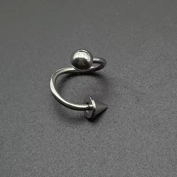 S-Curve™ 316L Stainless Steel Piercing Ring – 16G Body Jewelry