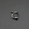 S-Curve™ 316L Stainless Steel Piercing Ring – 16G Body Jewelry