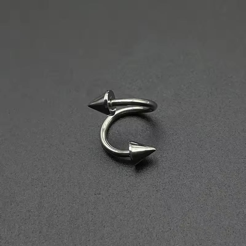 S-Curve™ 316L Stainless Steel Piercing Ring – 16G Body Jewelry