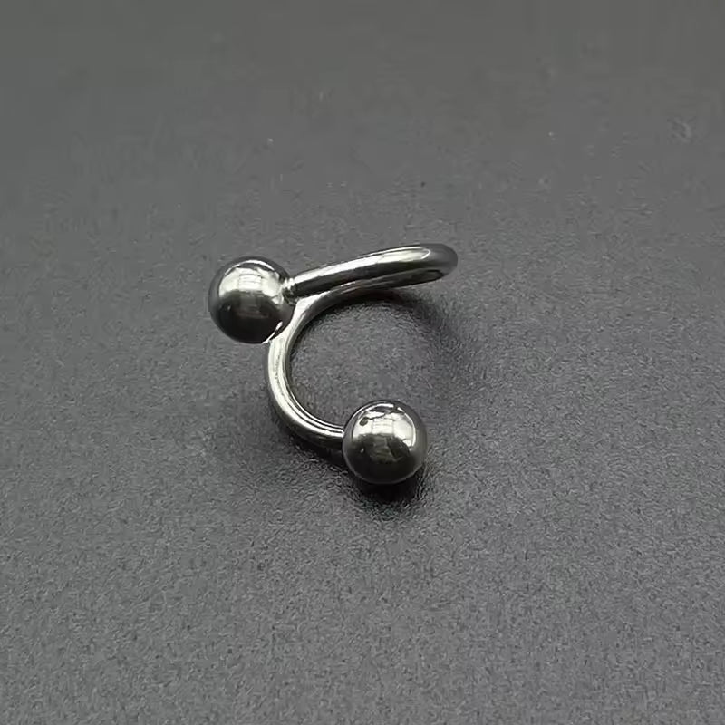S-Curve™ 316L Stainless Steel Piercing Ring – 16G Body Jewelry