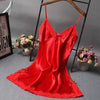 Sexy Satin Lace Camisole Nightdress for Women – Elegant Silk Look Sleepwear