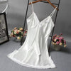 Sexy Satin Lace Camisole Nightdress for Women – Elegant Silk Look Sleepwear