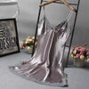Sexy Satin Lace Camisole Nightdress for Women – Elegant Silk Look Sleepwear