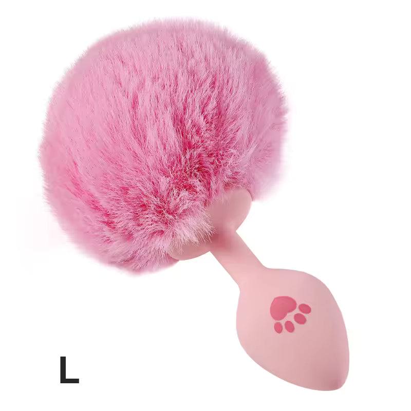 Plush Cat Paw Tail Plug – Flirty Fantasy Couple Toy