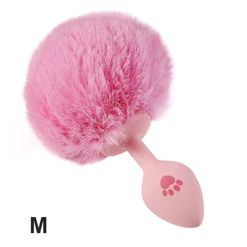 Plush Cat Paw Tail Plug – Flirty Fantasy Couple Toy