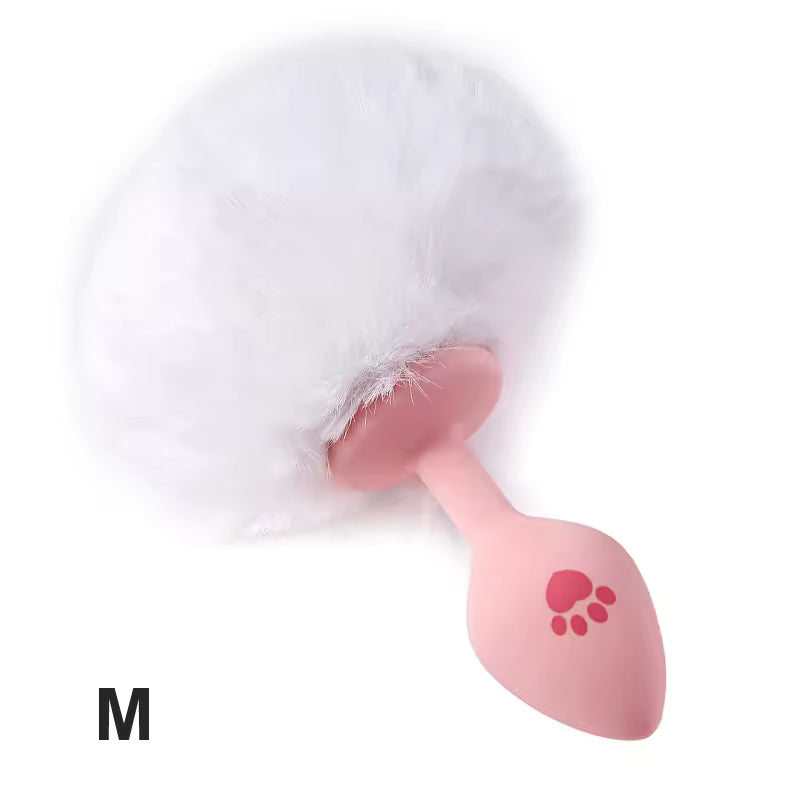Plush Cat Paw Tail Plug – Flirty Fantasy Couple Toy