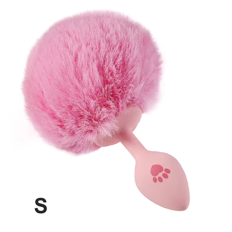 Plush Cat Paw Tail Plug – Flirty Fantasy Couple Toy