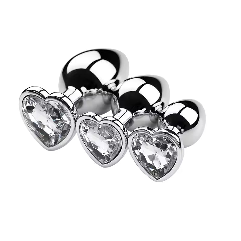 Diamond Metal Plug Set – Luxe S/M/L Couple Play