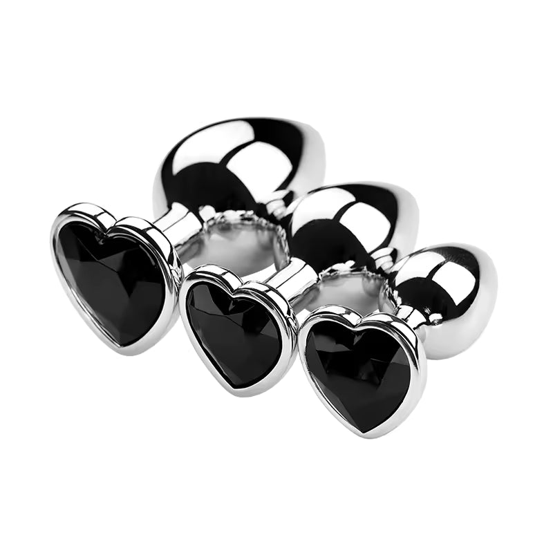 Diamond Metal Plug Set – Luxe S/M/L Couple Play