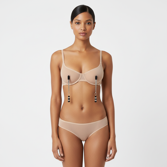 GoldenTease™ Adjustable Nipple Clamps – Beginner Sensation Set