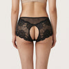 Women’s Floral Lace Cut-Out Thong | Low-Rise Lightweight Underwear